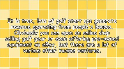 Methods For Earning Money With Golf Without Even Knowing How To Play The Sport