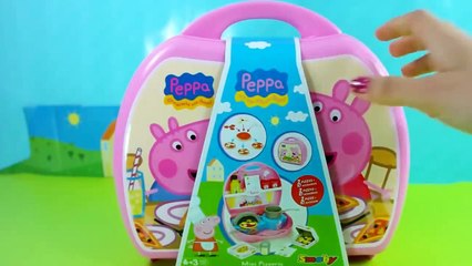 Peppa Pig Pizzeria Playset Pizza Shop Carry Case PlayDoh Maletín Pizzería de La Cerdita