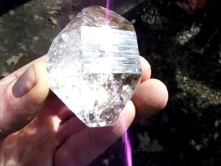 Large Herkimer Diamond Quartz Crystal Point