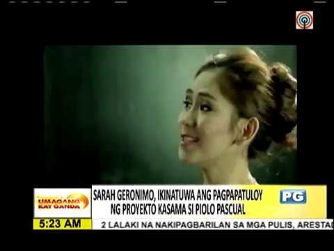 Sarah G shares details of movie with Piolo