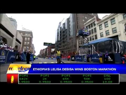 Ethiopia's Lelisa Desisa wins Boston Marathon