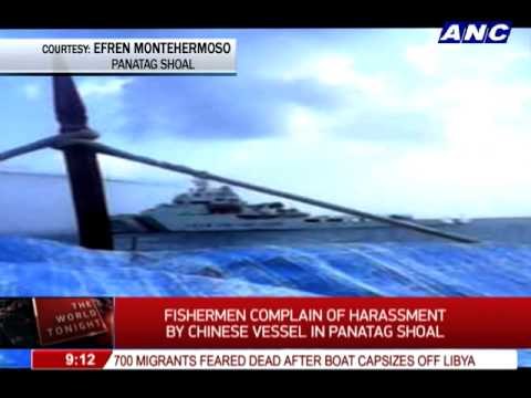 WATCH: Chinese patrol boat chases Pinoy fishermen