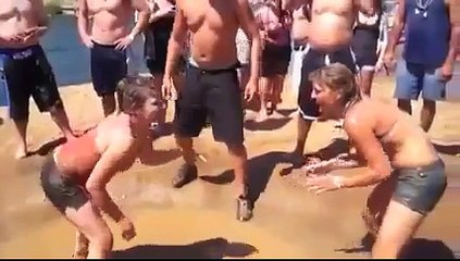 Mud Wrestling Round Three