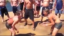 Mud Wrestling Round Three