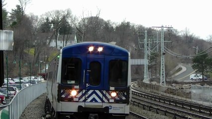 Metro-North and Amtrak Railroad action at Scarborough, NY
