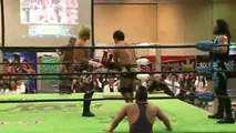 Super Crazy, Mitsuhiro Kitamiya, Kenou & Hajime Ohara vs. Takashi Sugiura, Akitoshi Saito, Daisuke Harada & Genba Hirayanagi (NOAH)