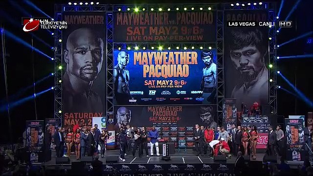 Floyd Mayweather - Manny Pacquiao yüz yılın boks maçı başladı
