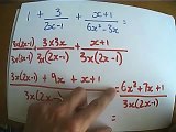 Adding and subtracting algebraic fractions - exam style examples