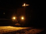 Freight Train Night Run On The Moccasin Line