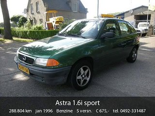 Opel Astra 1.6i sport (bj 1996)