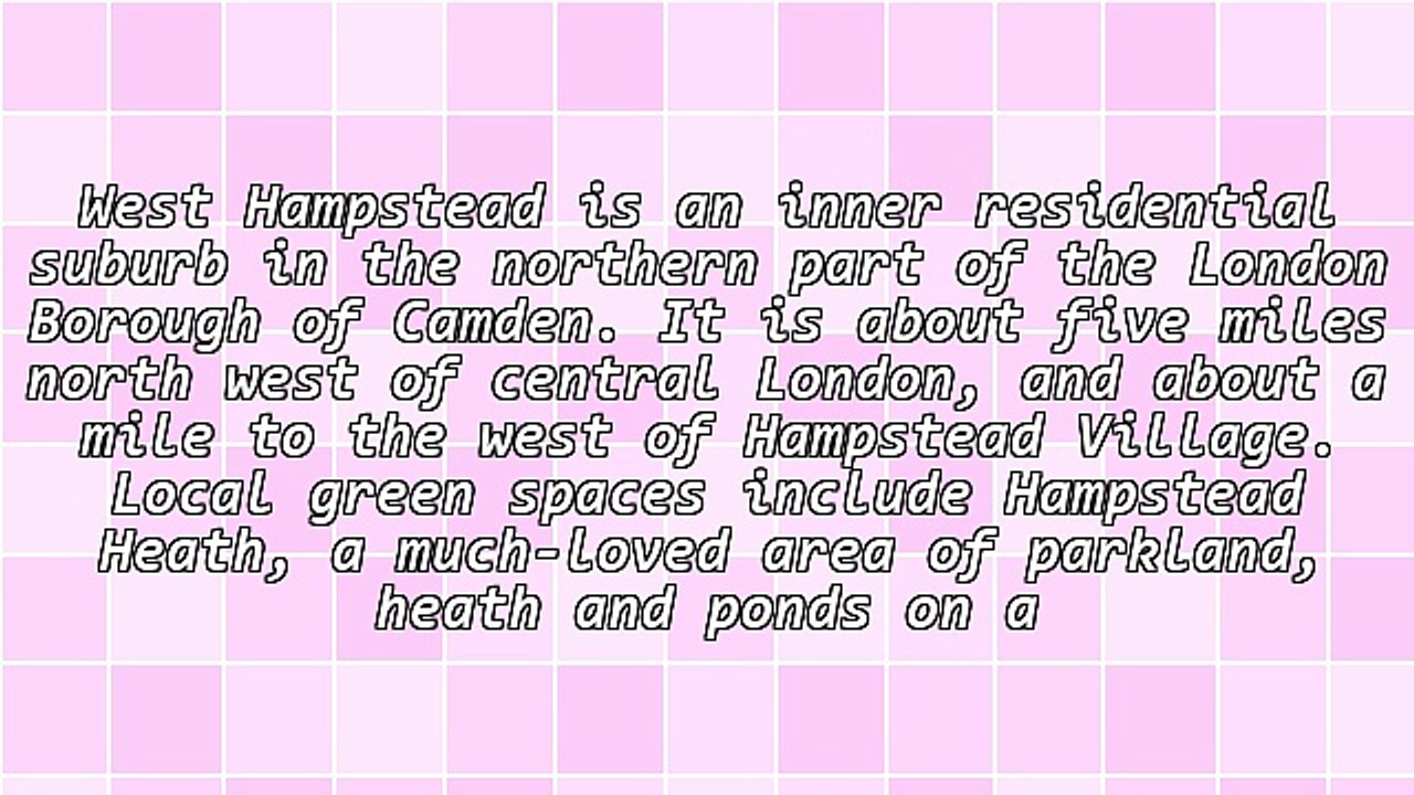 Why Live in West Hampstead?
