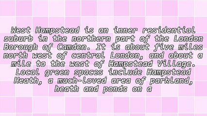 Why Live in West Hampstead?