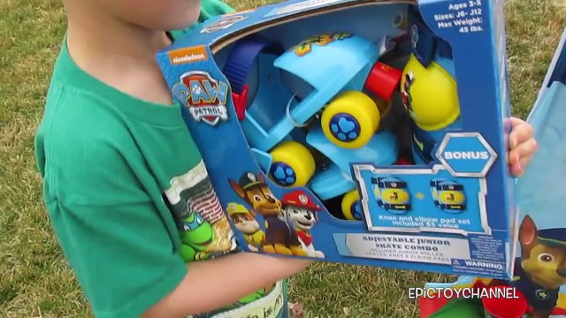 PAW PATROL Toy Video with NEW Paw Patrol Toys + Paw Patrol Roller Skates & Paw Patrol BUBBLES!