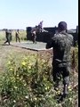 Русские ополченцы танцуют лизгинку, лето, Донецк