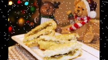 Christmas Special - Basil pesto cheese fritters by crazy4veggie