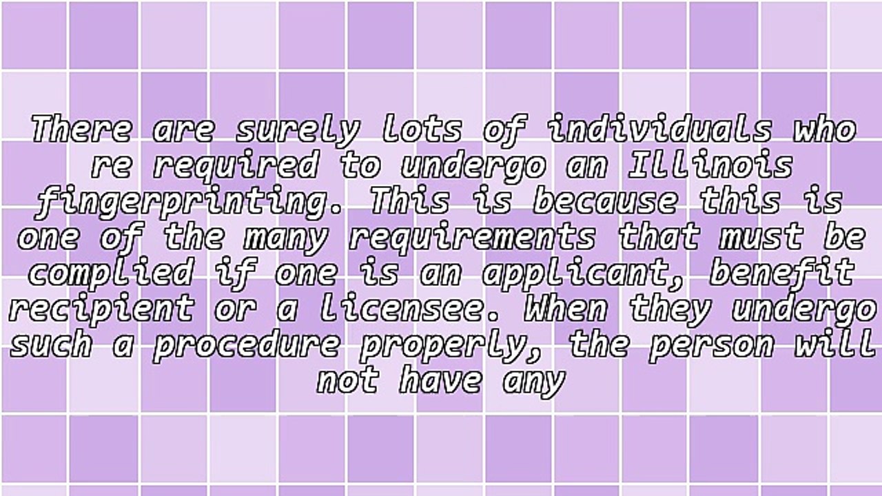 Special Situations During A Fingerprinting Procedure