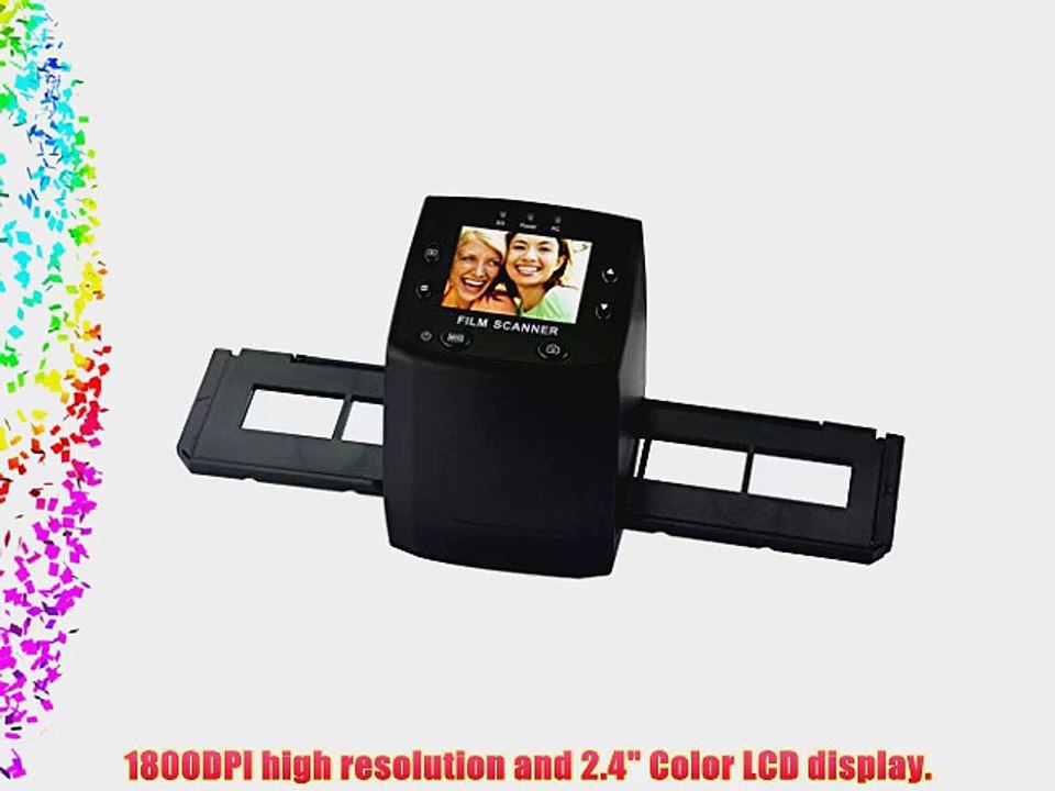 IMAGE? Digital USB 5MP 1800DPI High Resolution Negative Photo Film Slide Scanner Built-in 2.4