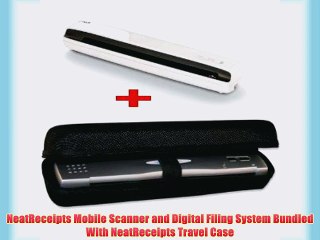 NeatReceipts Mobile Scanner and Digital Filing System Bundled With NeatReceipts Travel Case
