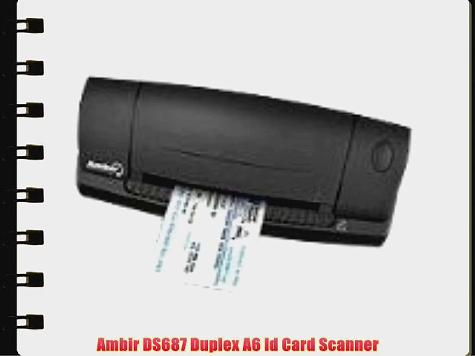 Ambir DS687 Duplex A6 Id Card Scanner - video Dailymotion