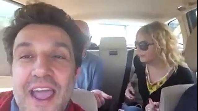 Flavio Insinna in viaggio verso Sant'Arpino