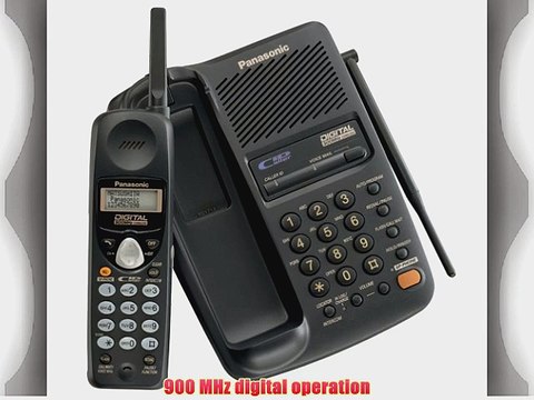 Panasonic KX-TC1713B 900 MHz Digital Cordless Speakerphone with Caller ID (Black)