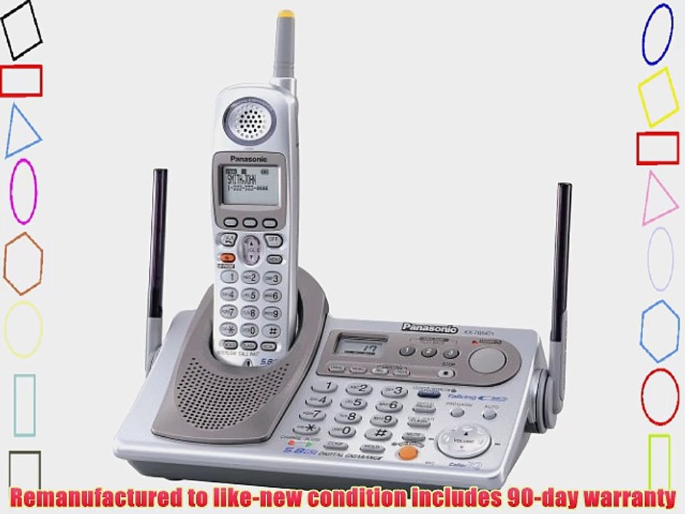 Panasonic KX-TG5471S 5.8 GHz FHSS GigaRange Digital Cordless Phone System with Dual Keypads