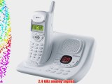Uniden EXAI-4248 2.4 GHz Analog Cordless Phone with Answering System and Caller ID (White)