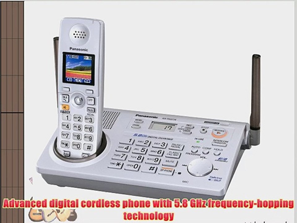 Panasonic KX-TG5776S  5.8 GHz FHSS GigaRange  Expandable Digital Cordless Phone System