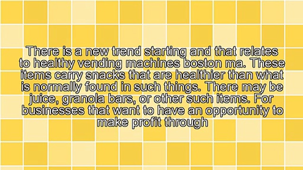 Healthy Vending Machines Boston MA Offering Opportunities For Building Business Profits