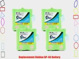 4x Pack - Uniden BP-40 Battery - Replacement for Uniden Cordless Phone Battery (700mAh 4.8V
