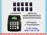 Apollo Kit Staff 10 Pager System for Office Server Pager and More!