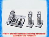Panasonic KX-TG6073S 5.8 GHz Expandable Digital Cordless Answering System with 3 Handsets