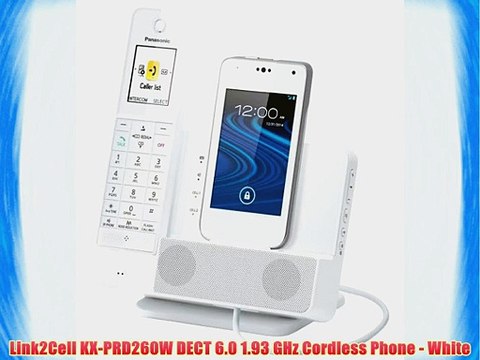 Link2Cell KX-PRD260W DECT 6.0 1.93 GHz Cordless Phone - White