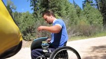 PARAPLEGIC ROCK CLIMBING Brownie Creek Utah - Camping USA Road Trip vLog 64