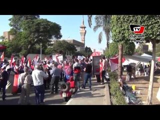متظاهرو «الدفاع» يهتفون للسيسي ويطالبون مرسي بالرحيل