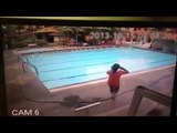 REAL CCTV footage of a swimming pool during Nepal Earthquake-2015