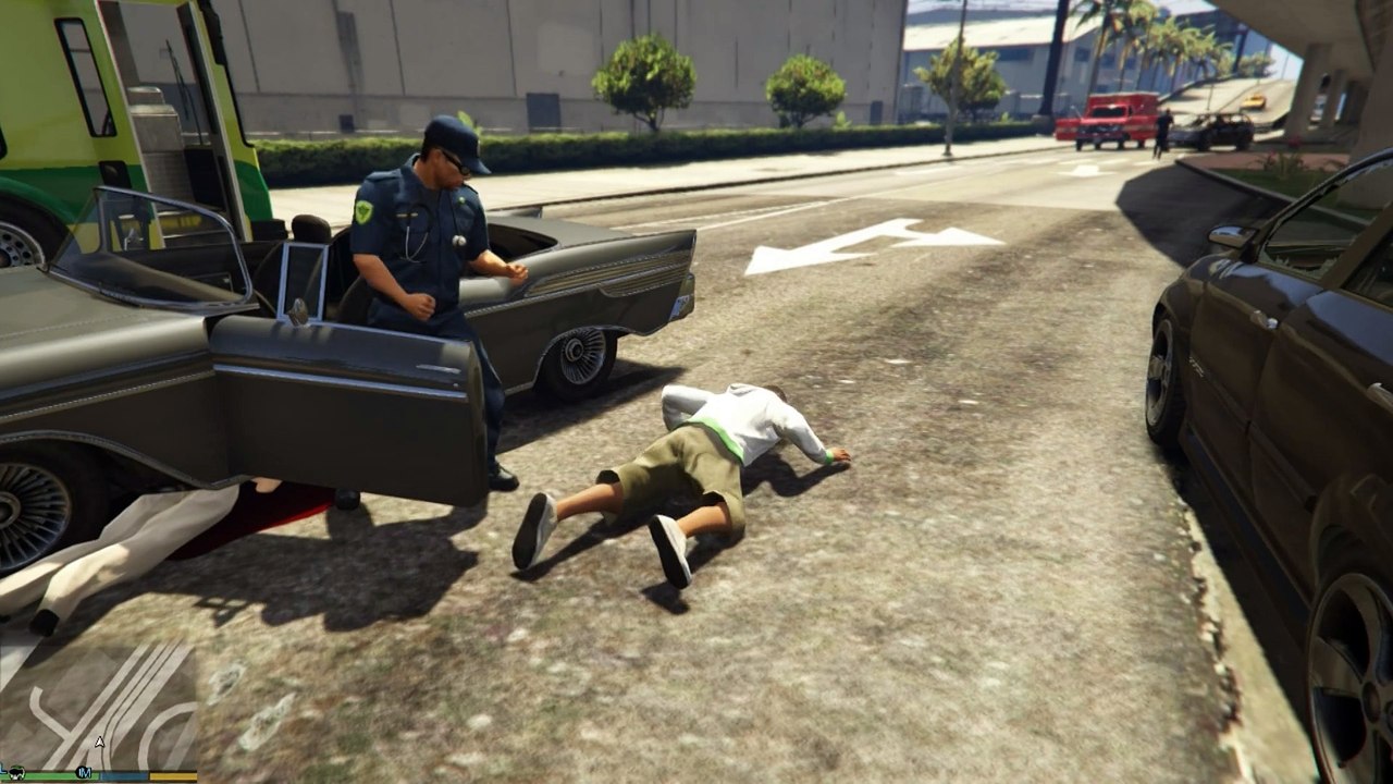 GTA V (PC) - Funny A.I. 3: Paramedic Brutality!