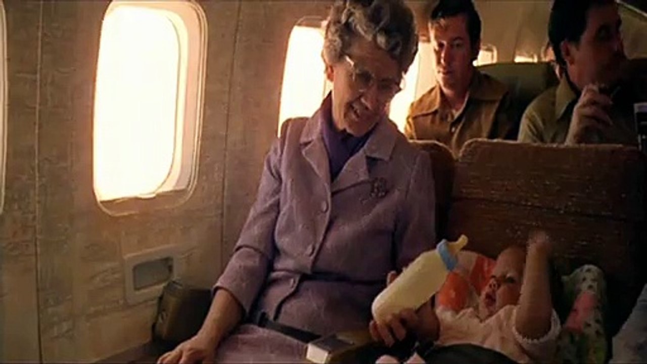 Johnny et Sylvie dans l'avion