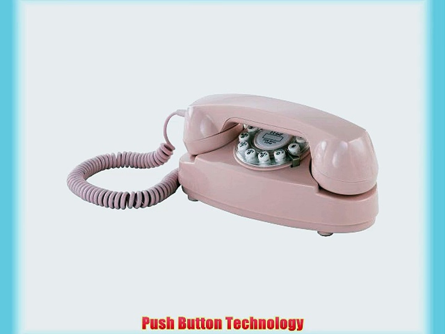 Crosley Cr59 Pi Princess Phone With Push Button Technology Pink