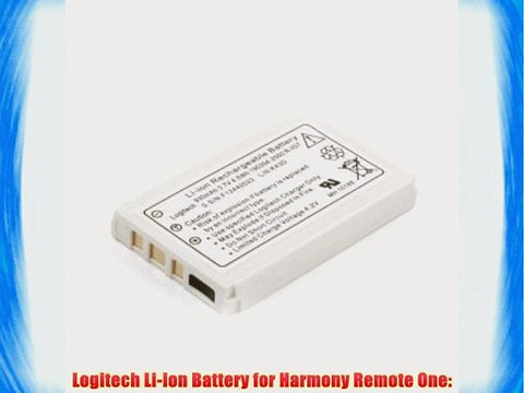 Logitech Harmony One 880 890 720 Remote Battery