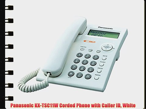 Panasonic KX-TSC11W Corded Phone with Caller ID White