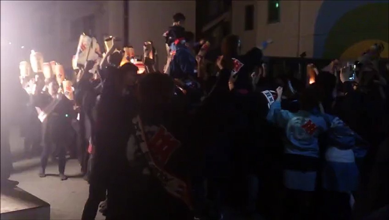 2015年5月3日　浜松祭り　夜町内の練り　初子さん　中組