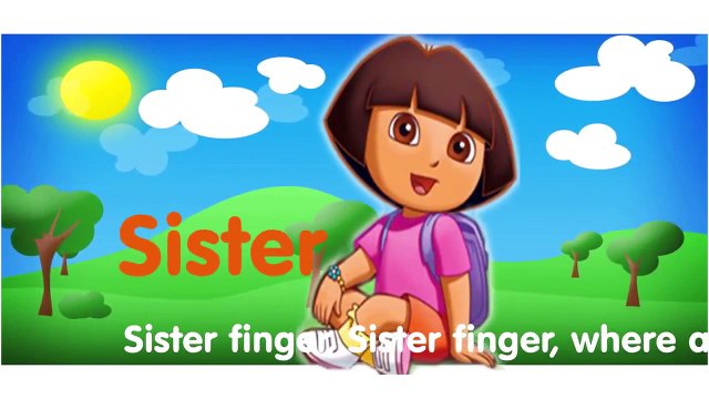 Dora The Explorer Finger Family Nursery Rhymes 3D Dora Cartoon Animation Nursery Songs for