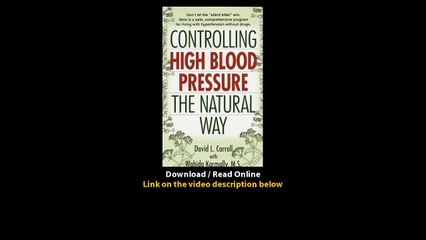 Download Controlling High Blood Pressure the Natural Way By Joseph E PizzornoMi
