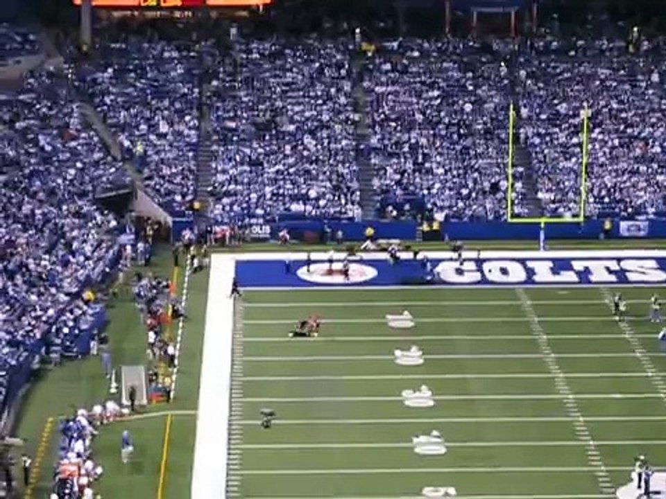 Colts mascot tackles streaker