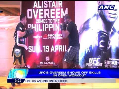 UFC's Overeem shows off skills in open workout