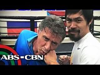 Sylvester Stallone, bumilib kay Pacquiao sa training