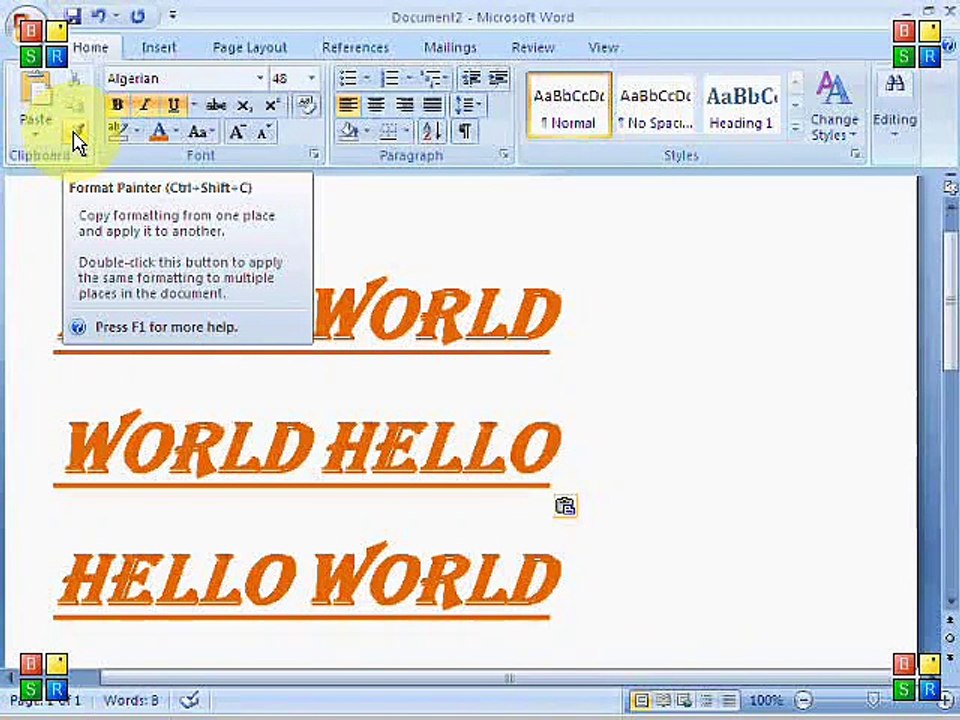 Word 2007 Clipboard Tools Urdu Tutorial 3rd Class