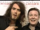 Ricky Gervais And Russell Brand At Live Earth