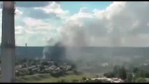 Ополченцы ДНР сбили истрибитель СУ-25 над Горловкой 17.06.2014